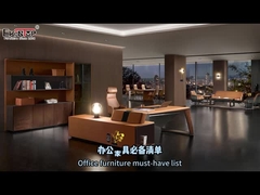 مكتب على الطراز الحديث L الشكل مكتب تنفيذي فاخر لأثاث المكاتب