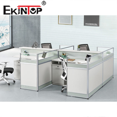 أثاث محطات العمل التجارية الحديثة ذات 4 مقاعد معتمد من ISO9001