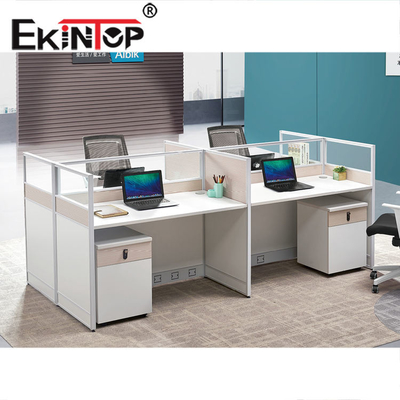 أثاث محطات العمل التجارية الحديثة ذات 4 مقاعد معتمد من ISO9001