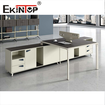 محطة العمل المعيارية لأثاث المكاتب 2/4/6 Seater MFC E1 Level Panel