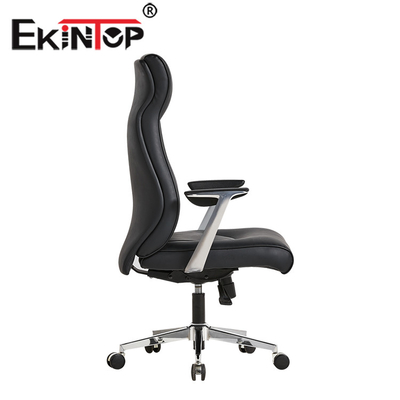 كرسي مكتب جلدي فاخر PU Swivel Ergonomic Executive Chair الشركة المصنعة OEM