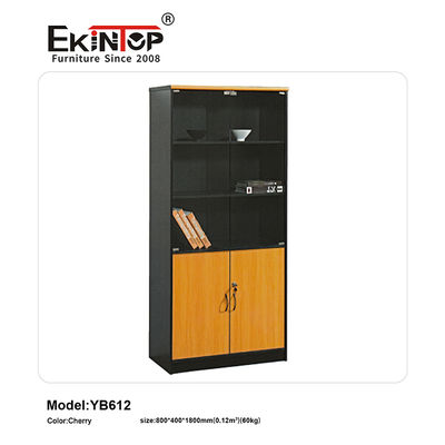 مبيعات ساخنة عالية الجودة المعدنية المقاومة للنار خزانة الملفات مع 2 أبواب زجاجية خزانة التخزين